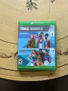 The Sims 4 base game + island living DLC disc for Xbox One